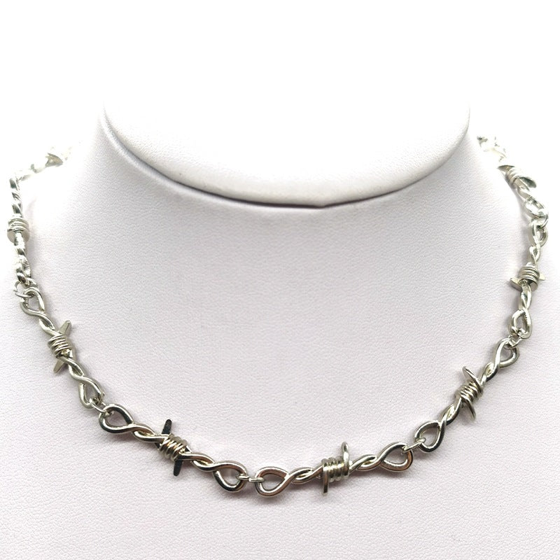 Wholesale Gothic Barbed Wire Small Barbed Chain Necklaces