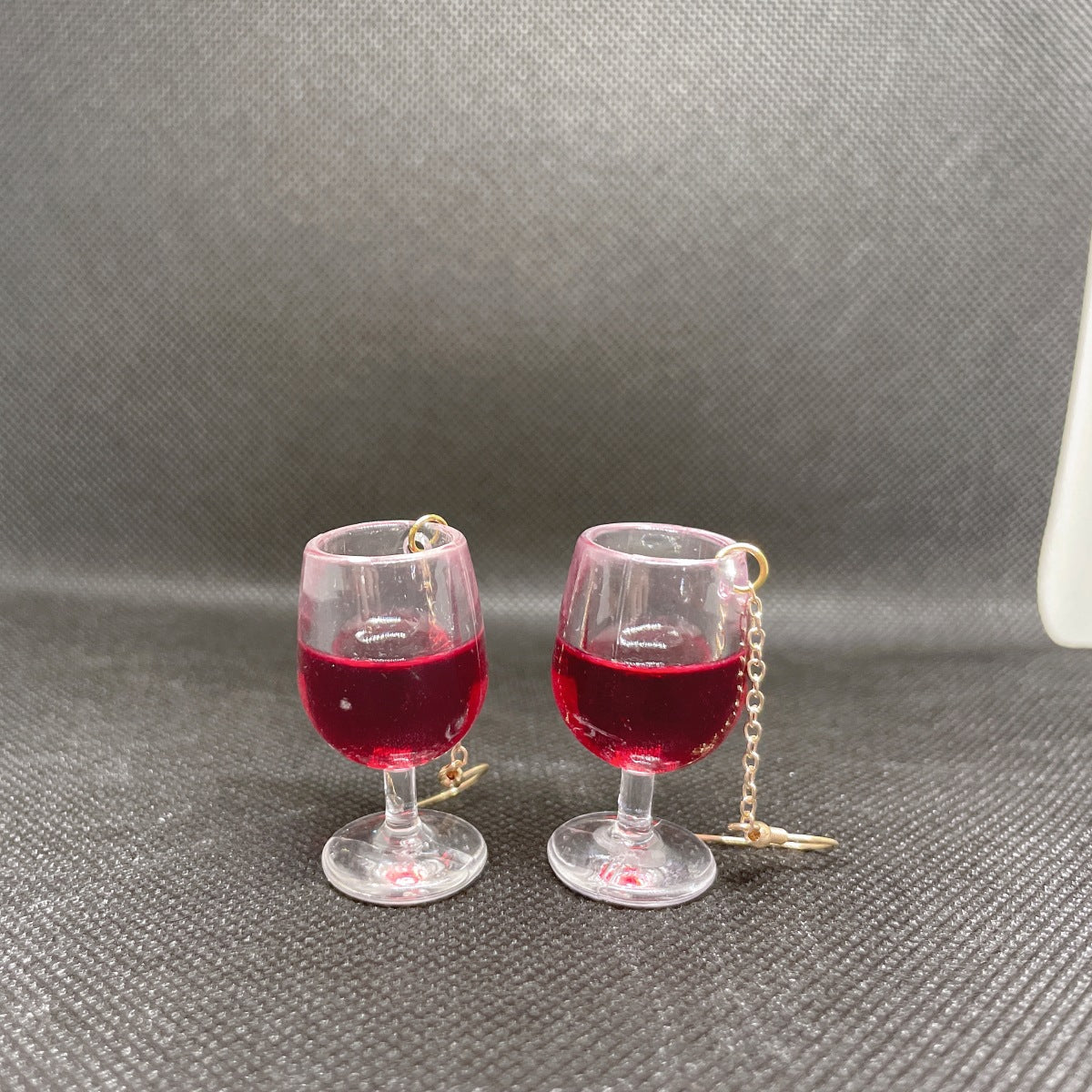 Wholesale Red Wine Glass Bottle Earrings