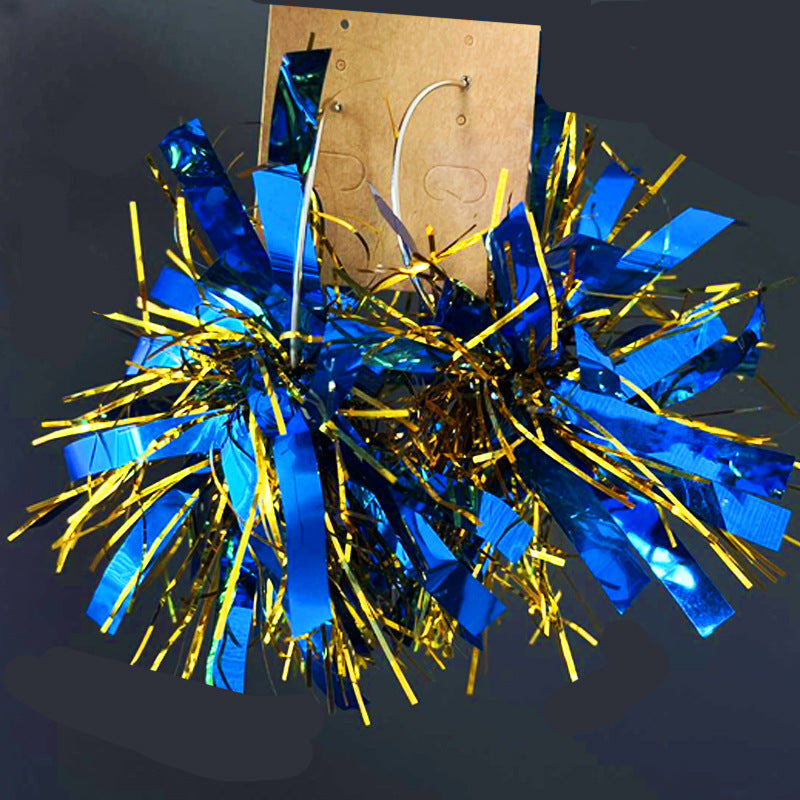 Wholesale 2 pairs/pack Hanukkah Fireworks Festival Bright Blue Snowflakes Earrings ACC-ES-HY178