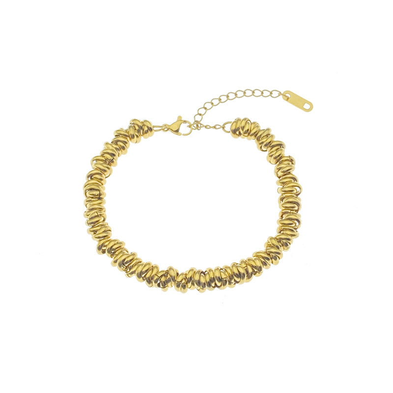 Wholesale Titanium Steel Bracelets Metal Circle Bracelet ACC-BT-Hexin002