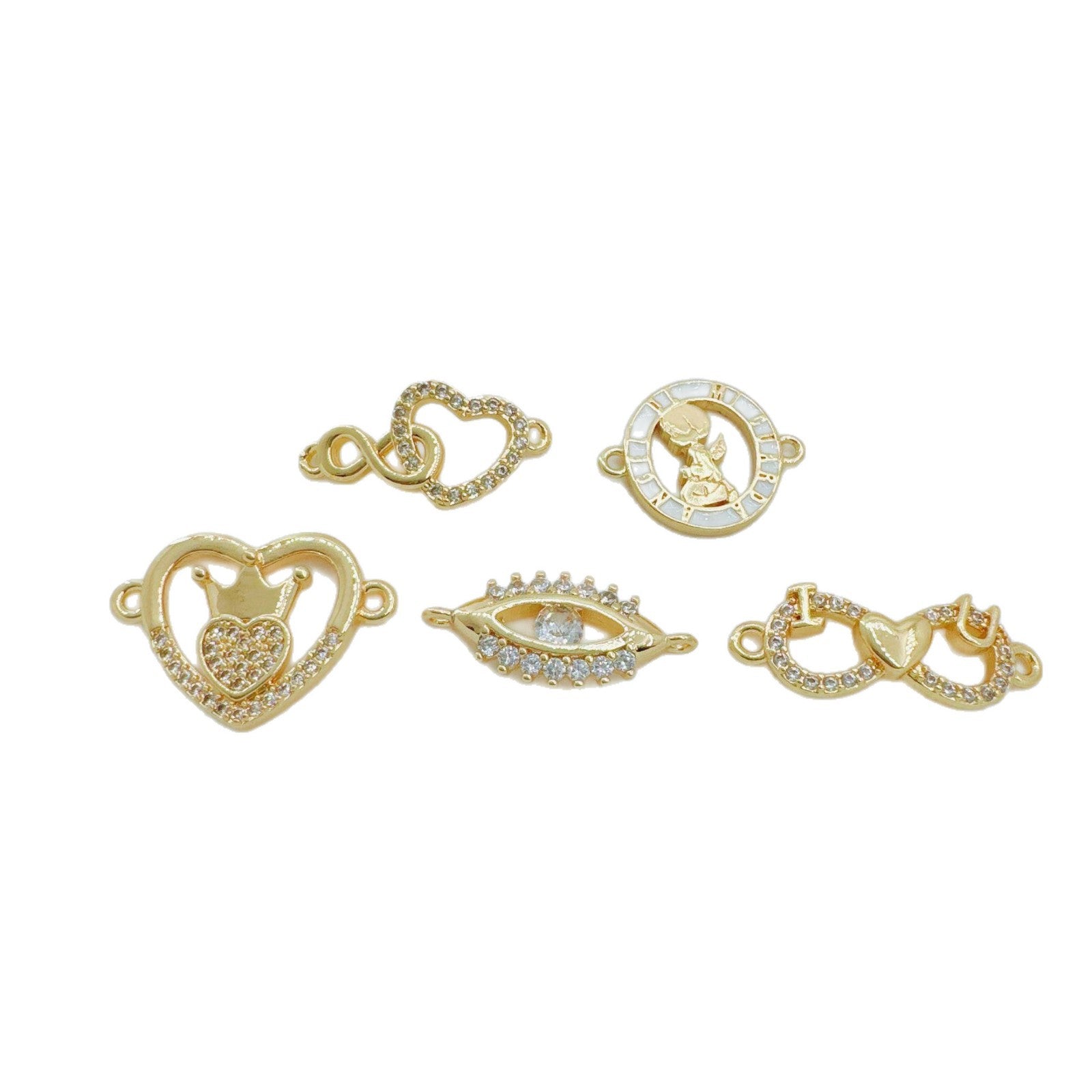 Wholesale Copper Gold-Plated Oceanic Design Bracelet and Necklace Set for Women Everyday Wear Jewelry Accessory