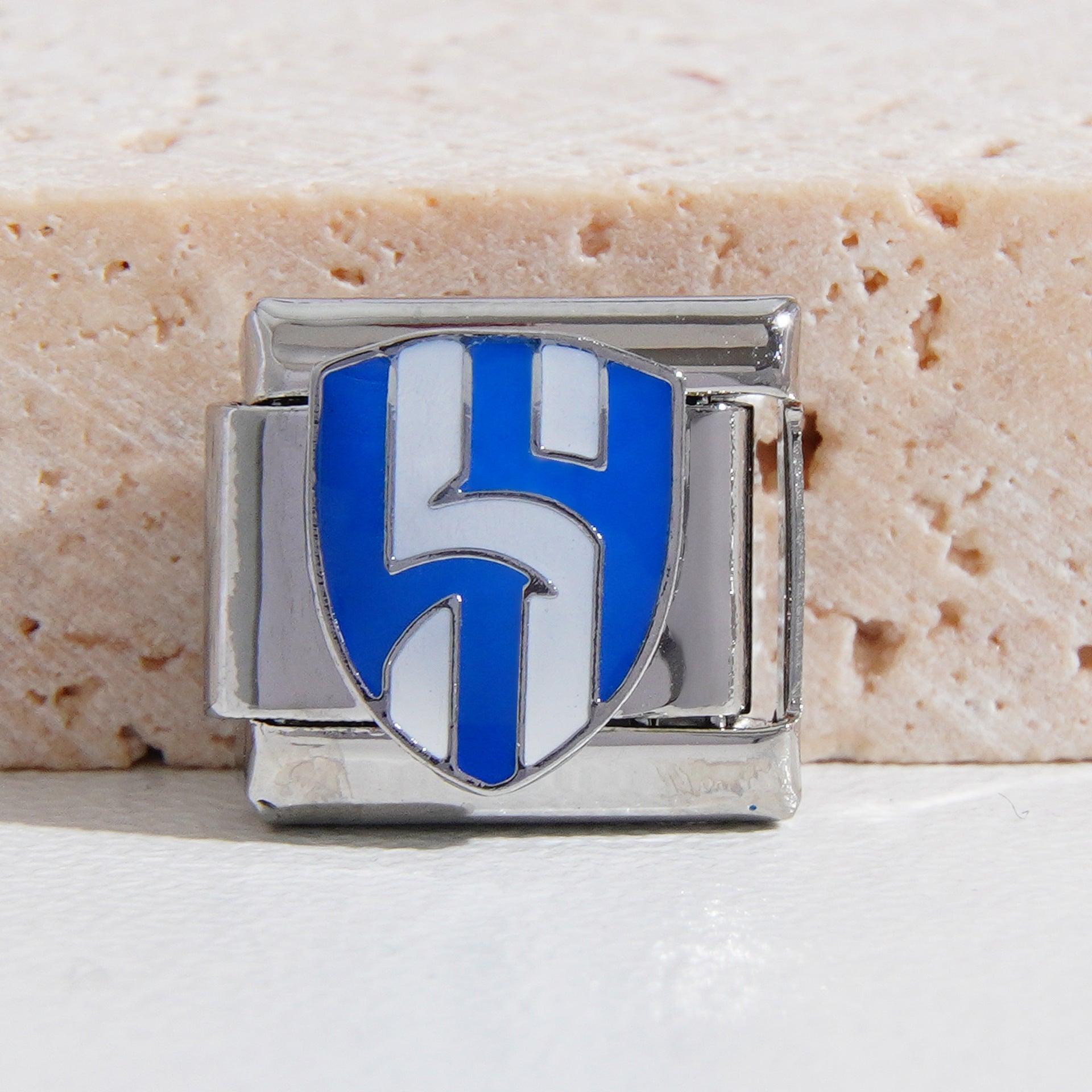 Wholesale Italian Charm Bracelet 9mm DIY Splicing Football Series Stainless Steel Composable Bracelet