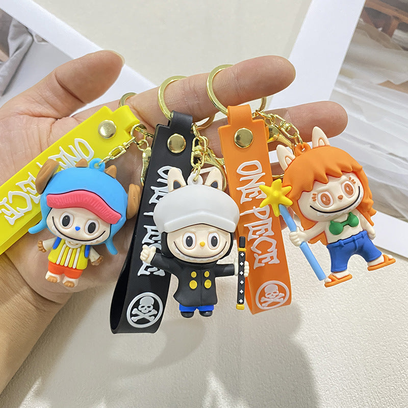 Wholesale cute car backpack silicone 3D Keychains ACCVIP