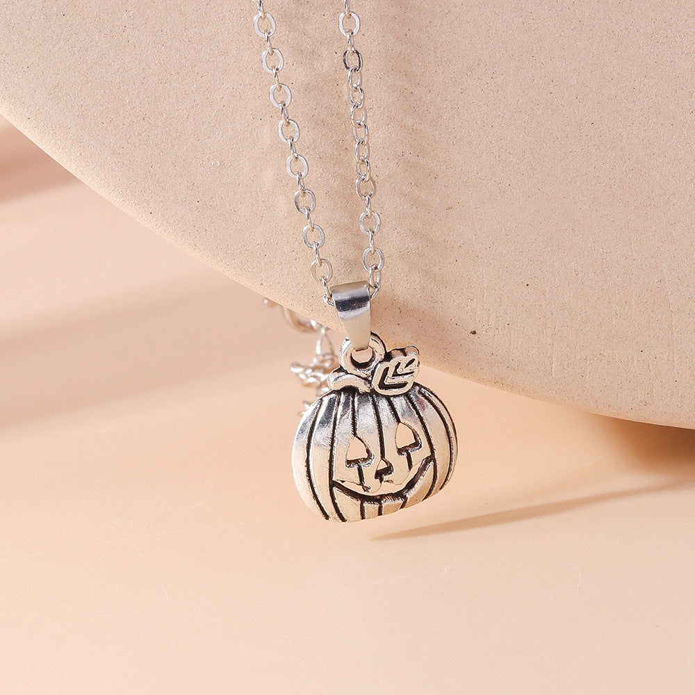 Wholesale  fashion pumpkin skull clavicle chain creative Halloween skull necklace
