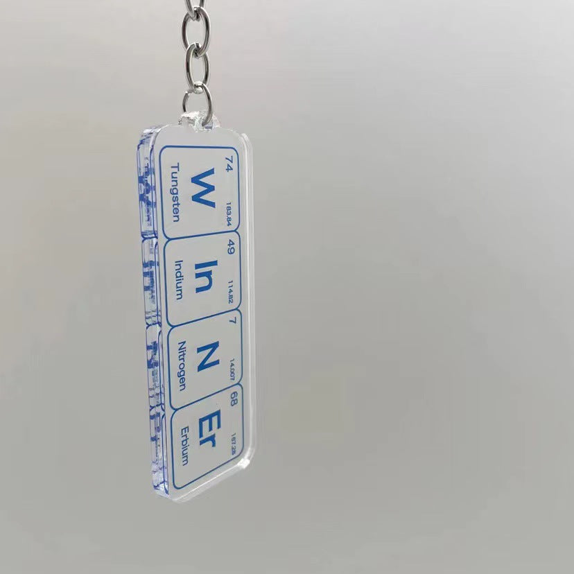 Wholesale chemical element acrylic keychains