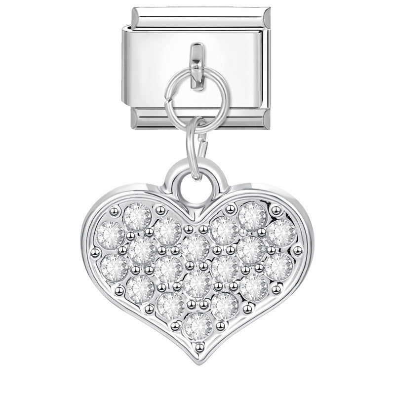 Wholesale Italian Charm Bracelet 9mm DIY Splicing Cute Creative Stainless Steel Composable Bracelet