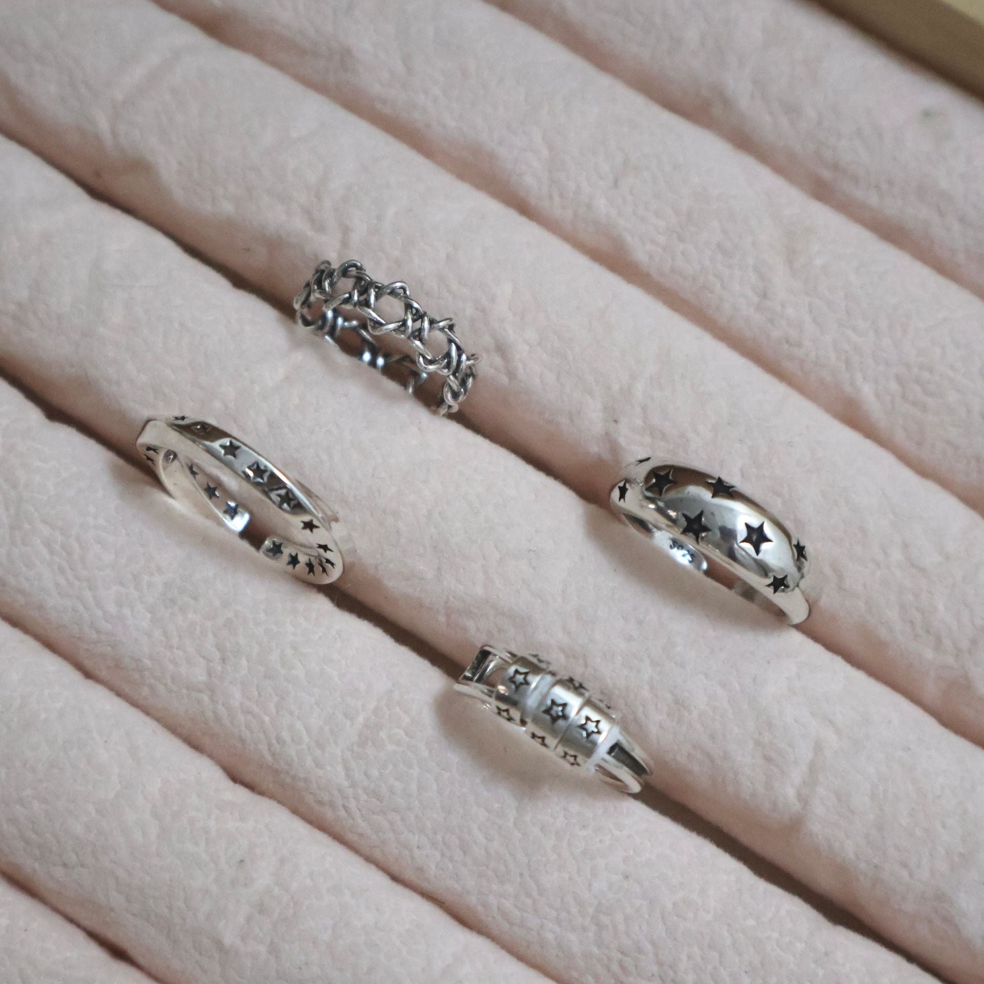 Wholesale  Retro Old Five-pointed Star Ring