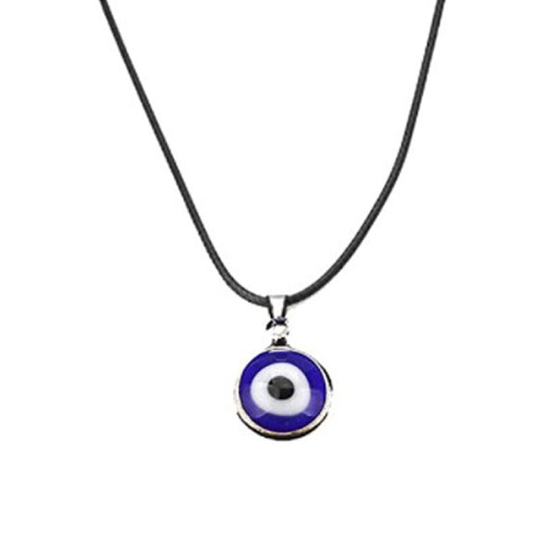 Wholesale Blue Devil Eye Glass Necklace Glass Pendant ACC-NE-Yunh004