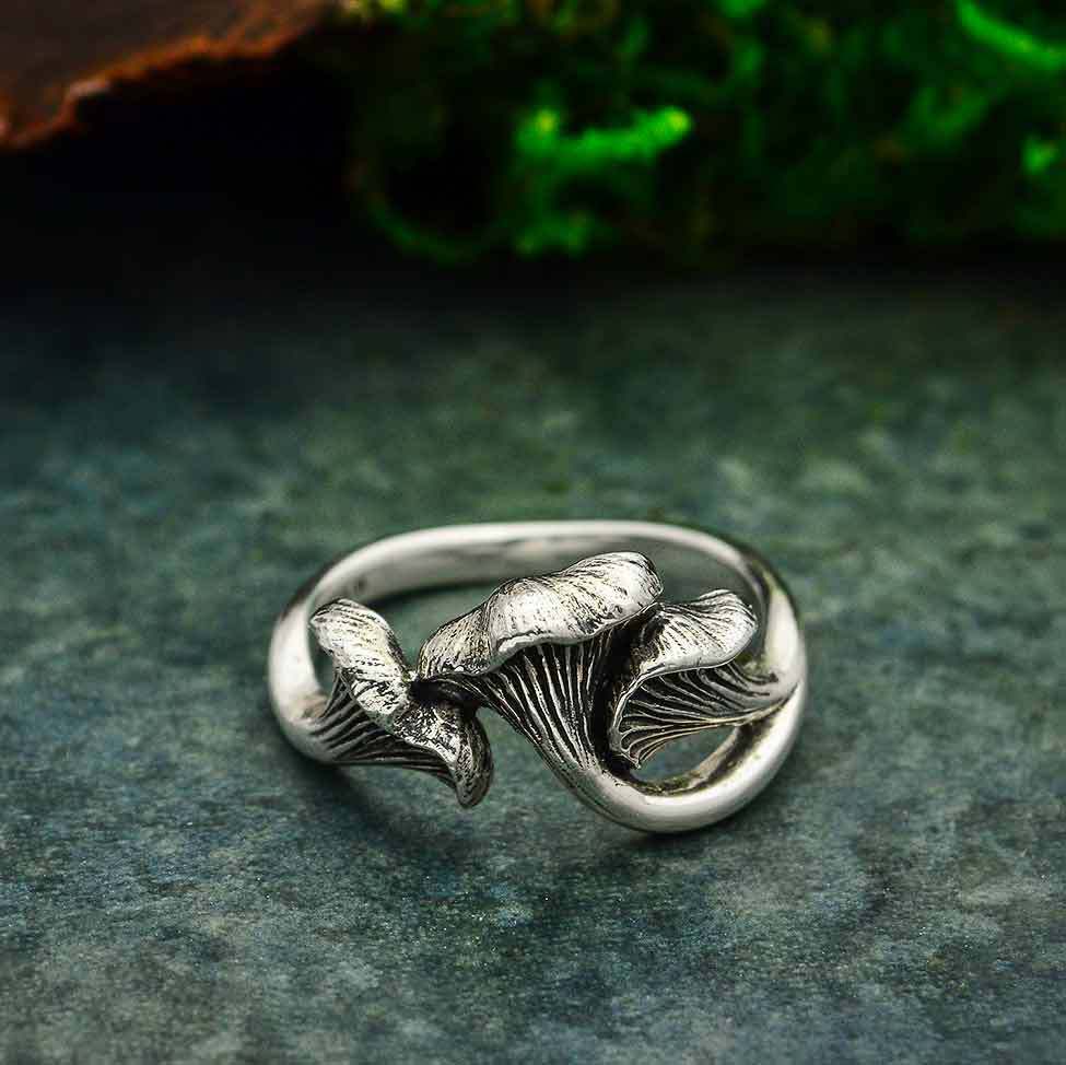 Wholesale  Mushroom Open Ring  Alloy Adjustable Ring
