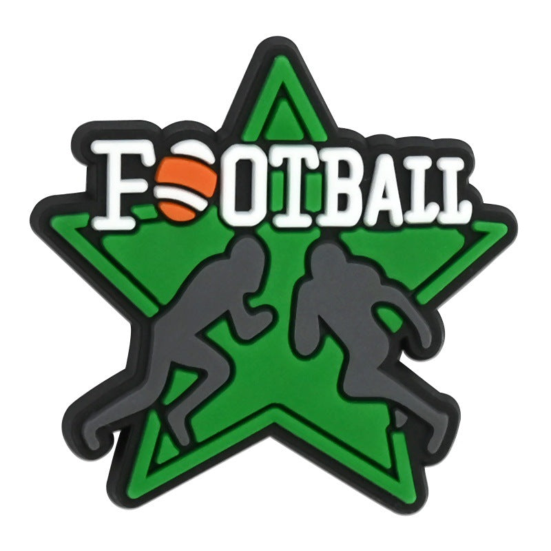 Wholesale Random 100pcs floral clogs PVC Soft Rubber Shoe Buckle Decoration