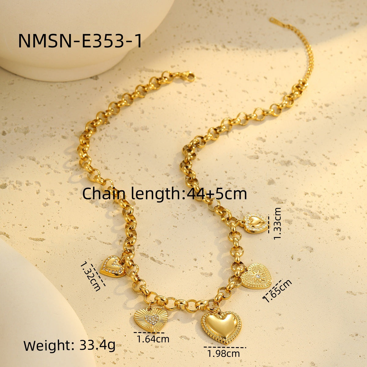 Wholesale Stainless Steel Tassel Heart Design Earrings