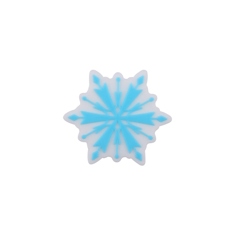 Wholesale 10pcs Cartoon Christmas Santa Claus Silicone Beads Focal Beads DIY Accessories  ACC-BDS-GuangTian050