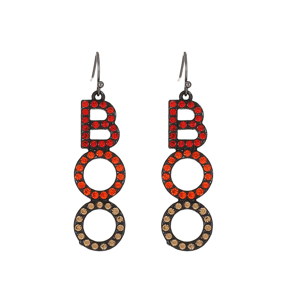 Wholesale  Pumpkin Skull Earrings for Party Wear Fashion Jewelry Accessory