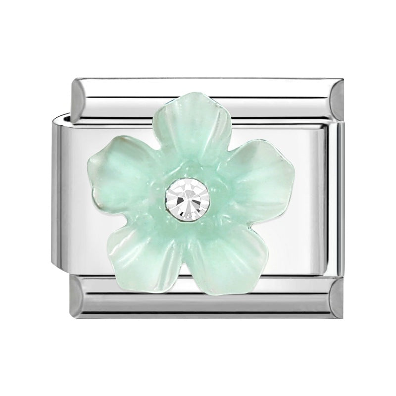 Wholesale Italian Charm Bracelet 9mm DIY Splicing Cute Creative Stainless Steel Composable Bracelet