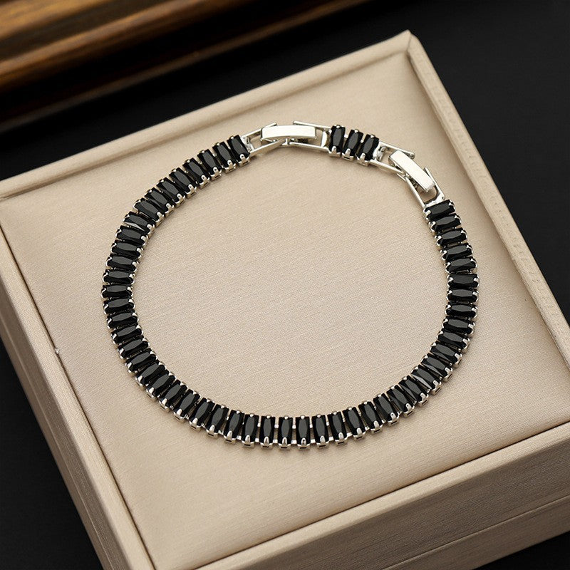 Wholesale Colorful Zircon Tennis Chain Bracelet Fashion Accessory Gift Boutique Resale