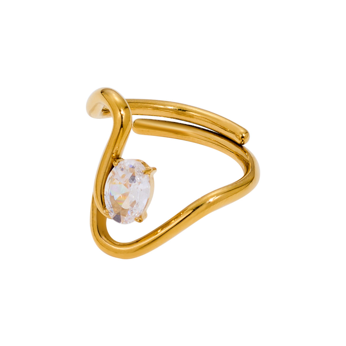 Wholesale Stylish Open Ring Titanium Steel Fashion Accessory for Everyday Wear