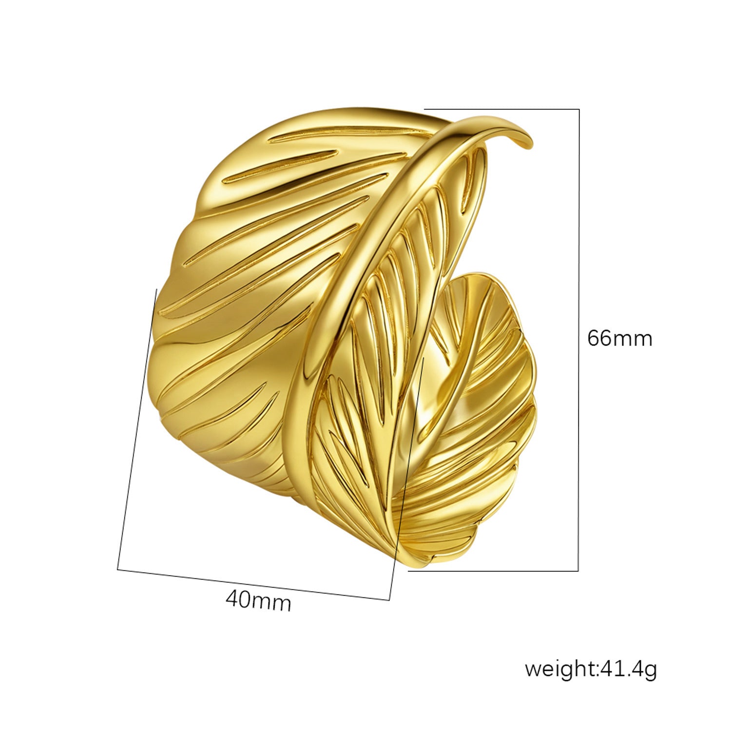 Wholesale Stainless Steel Open C Shape Bangle 18K Gold Plated Fashion Jewelry for Gift Boutique Resale