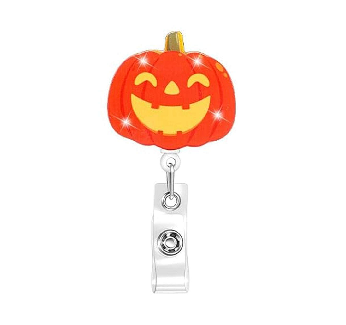 Wholesale Halloween Cartoon Pumpkin Ghost Retractable Rotating Badge Reels Keychains ACC-KC-XinDing008