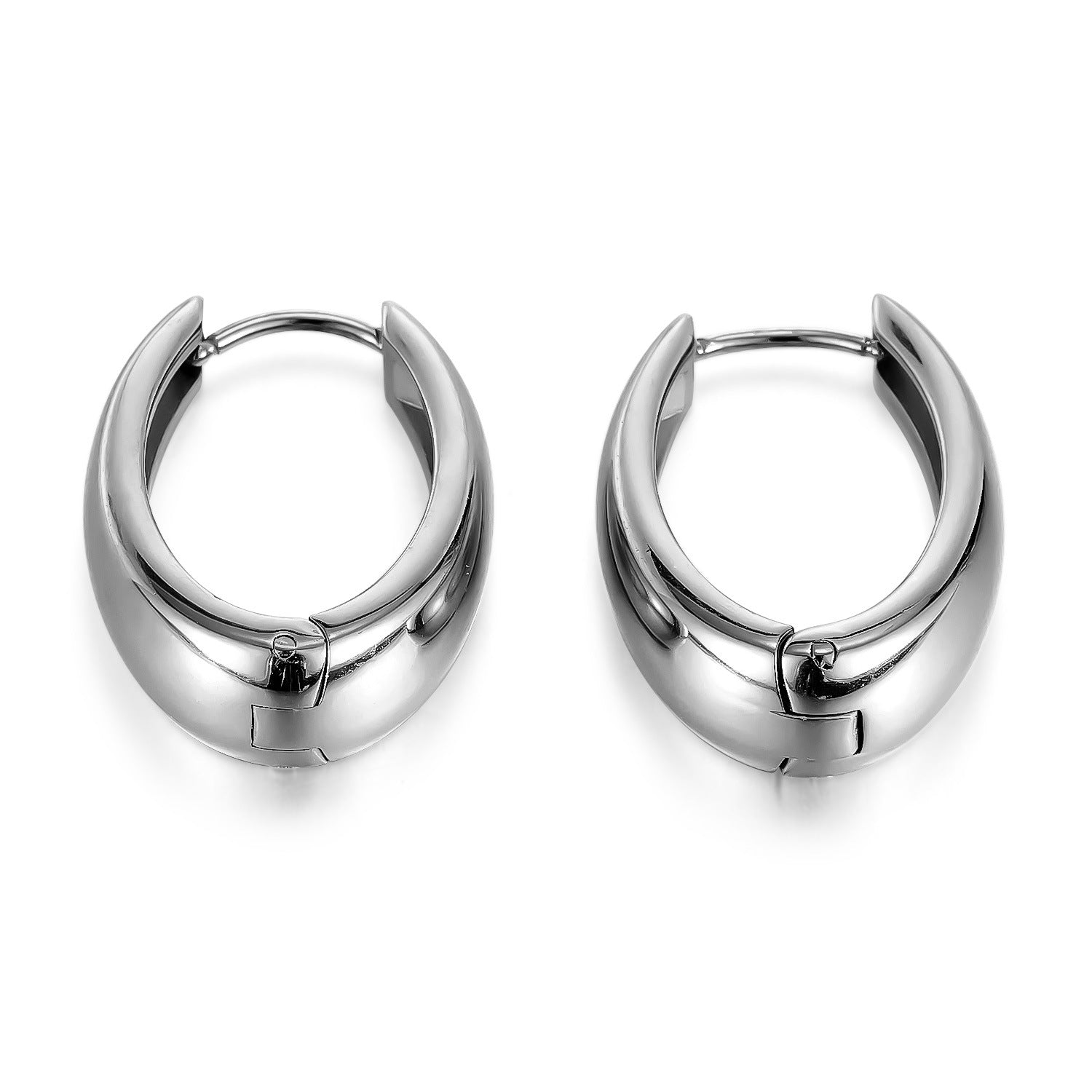 Wholesale  geometric U-shaped very simple wind stainless steel earrings