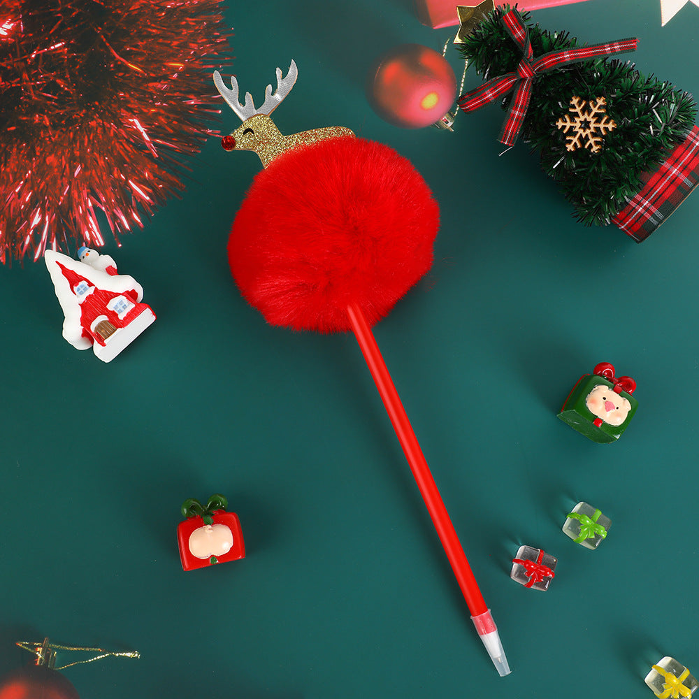 Wholesale Christmas gel pen Santa Claus snowman elk ballpoint pen