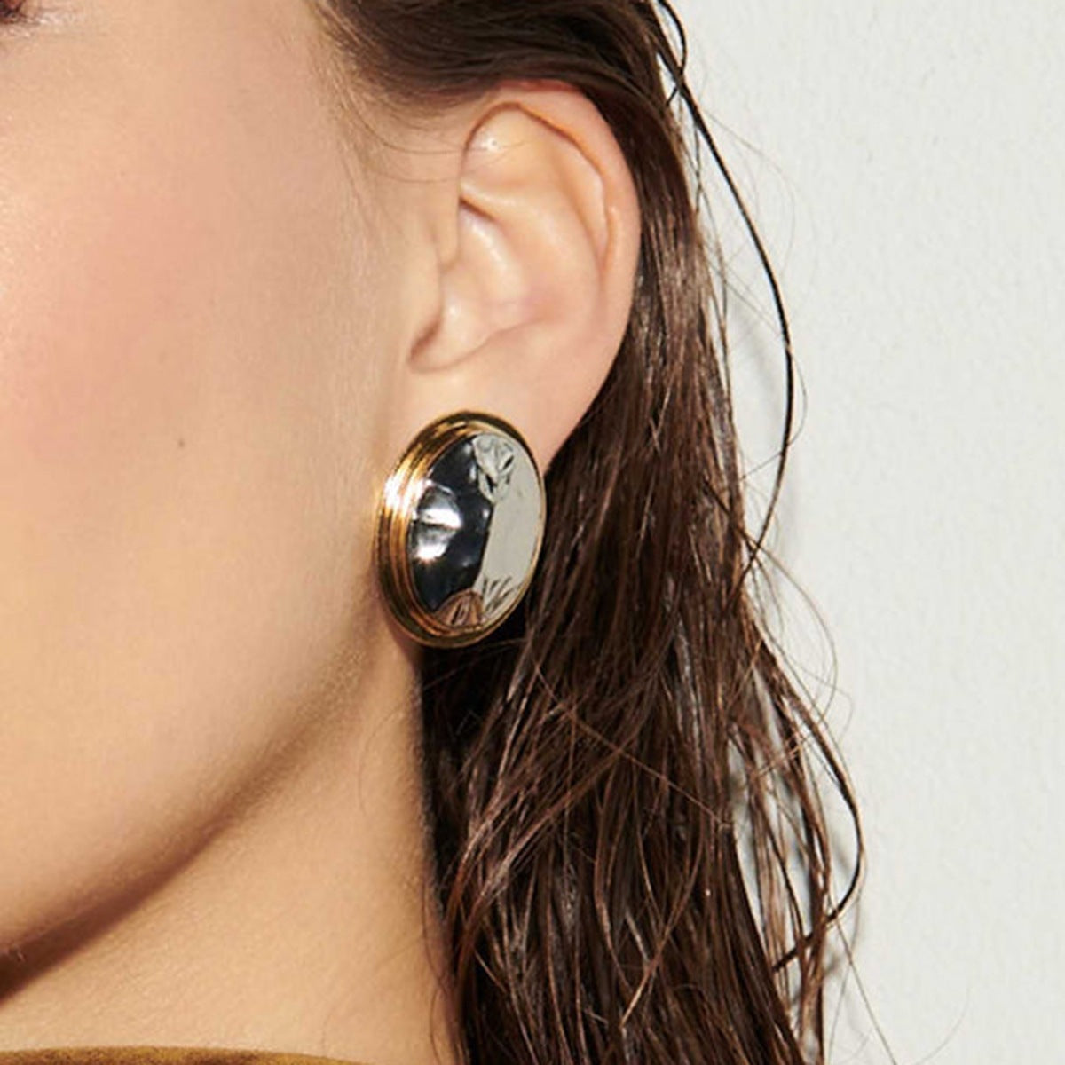 Wholesale  Light Luxury  18K Gold Stainless Steel Earrings