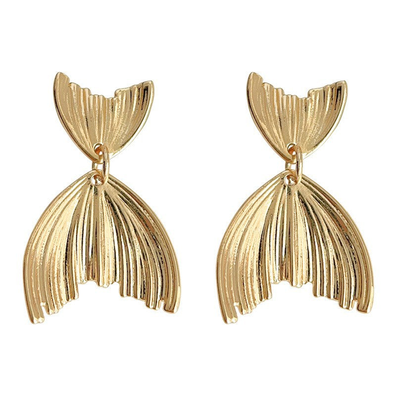 Wholesale Retro Geometric Metal Exaggerated Earrings Vintage Earrings Statemente Earrings ACC-ES-Eryu007