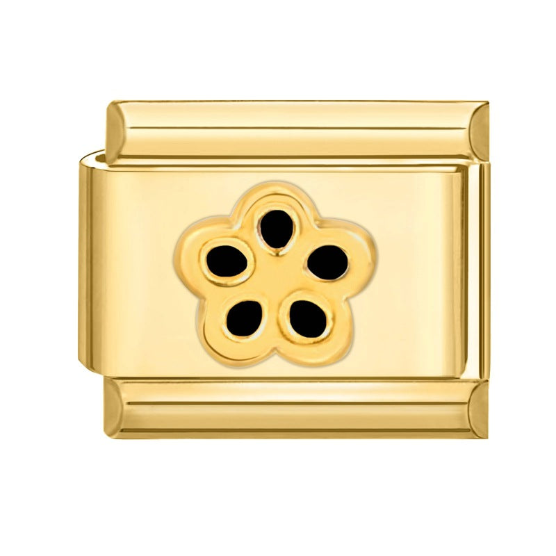 Wholesale Italian Charm Bracelet 9mm DIY Splicing Creative Pattern Stainless Steel Composable Bracelet