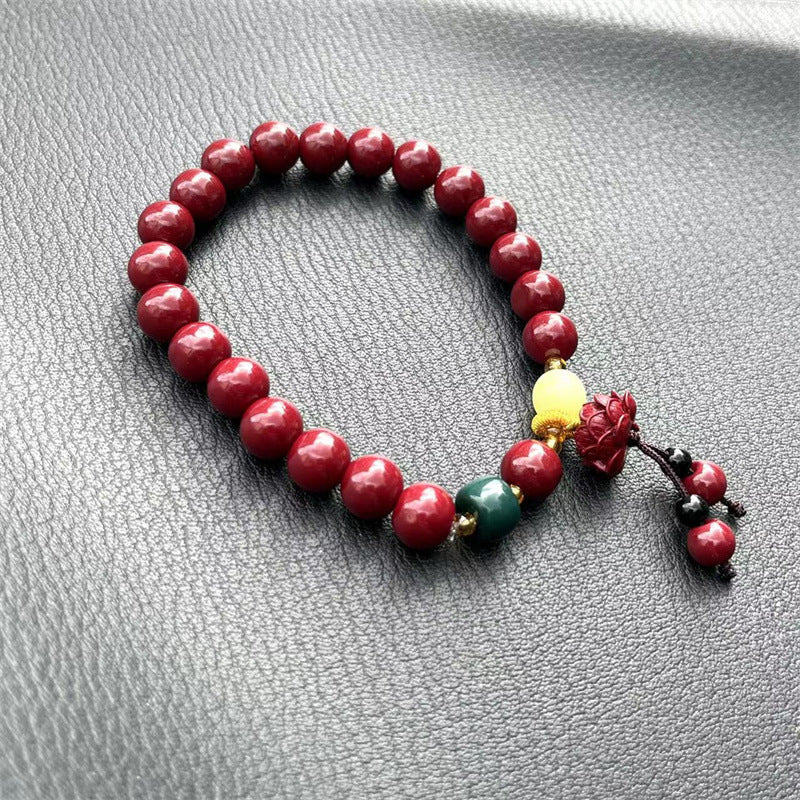 Wholesale  cinnabar beaded bracelet