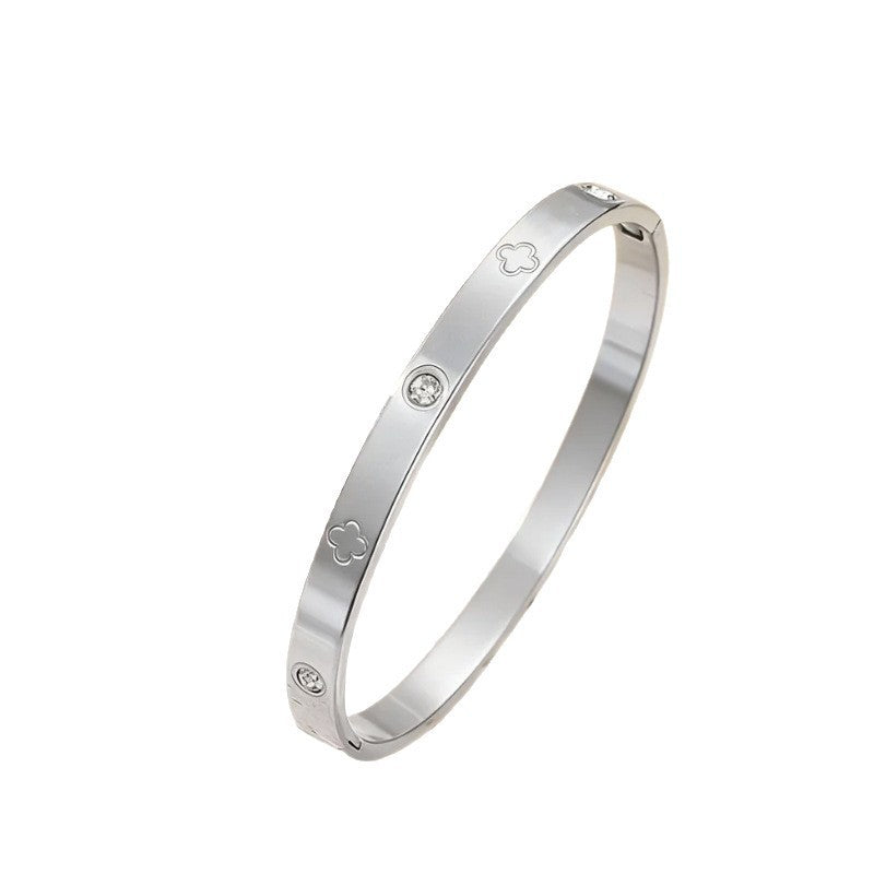 Wholesale Vintage Stainless Steel 4 Piece Bracelet and Ring Jewelry Set for Women