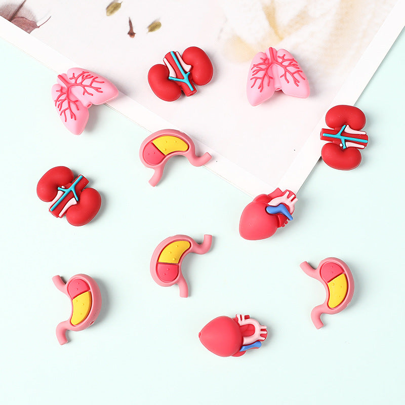 Wholesale 20pcs Human Organ Focal Beads DIY Bead Accessories