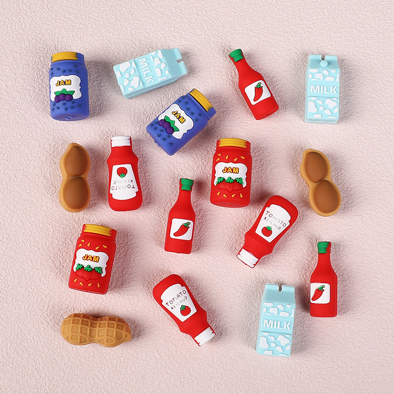 Wholesale 20pcs Cute Bottles Focal Beads DIY Bead Accessories