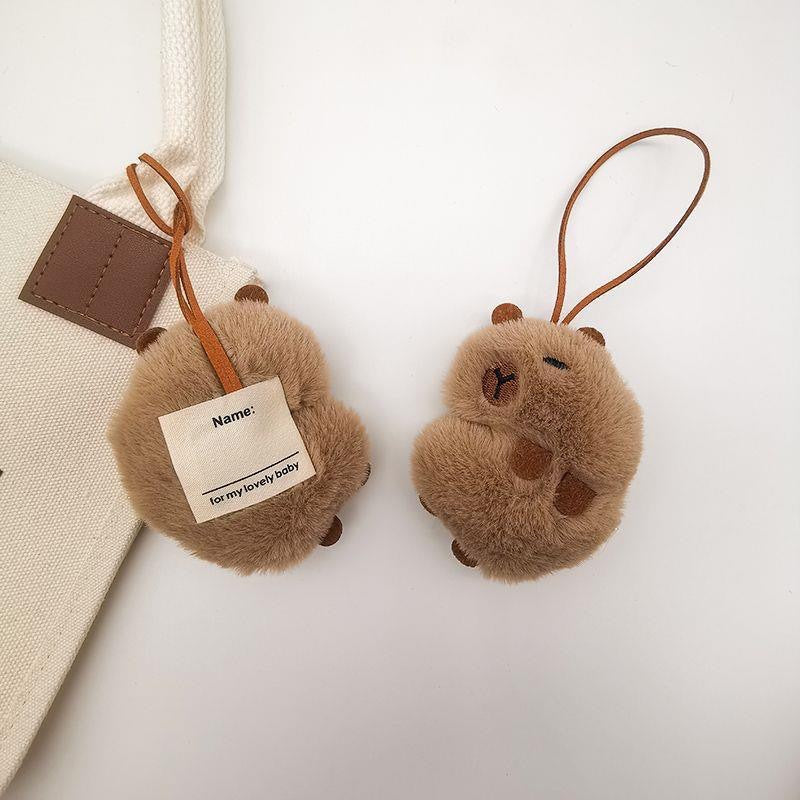 Wholesale Cute Capybara Star Cartoon Pendant Plush Keychain