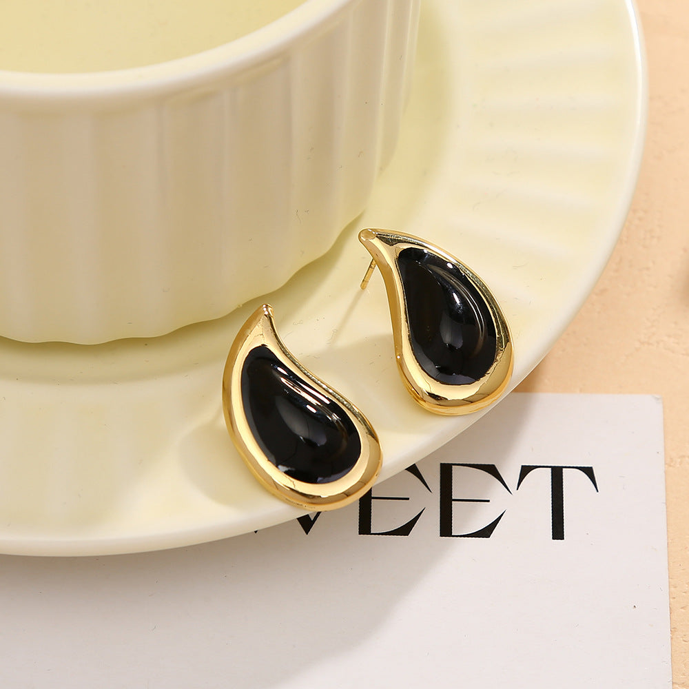 Wholesale Colorfulful Small Water Drop Earrings