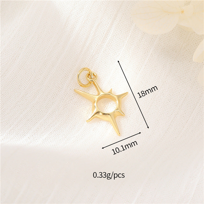 Wholesale Simple Gold Plated Pendant DIY Jewelry Making Fashion Accessory Gift