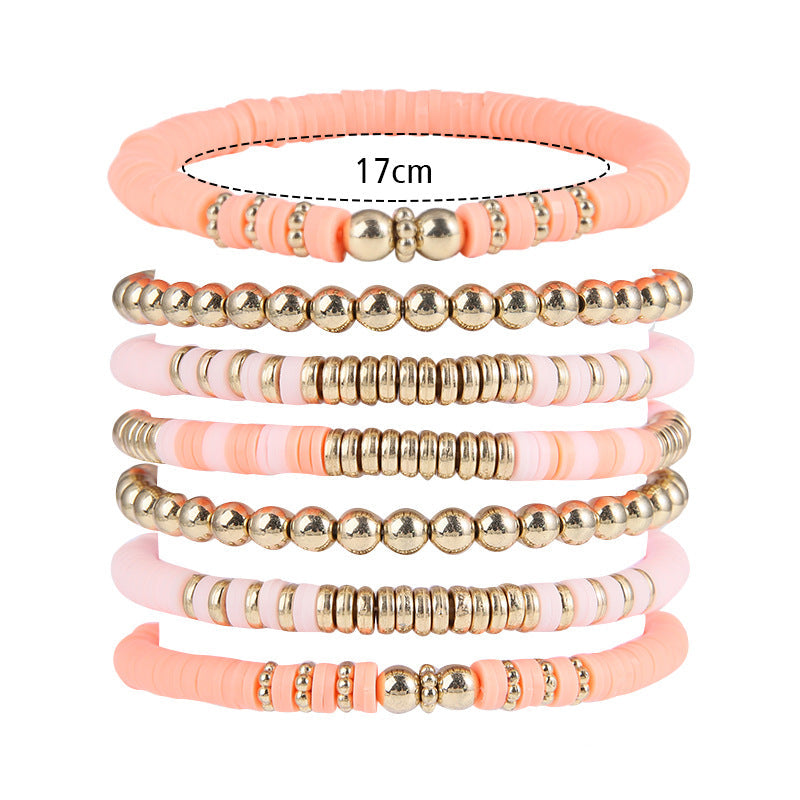 Wholesale polymer clay beads bracelets vintage bohemian bracelets