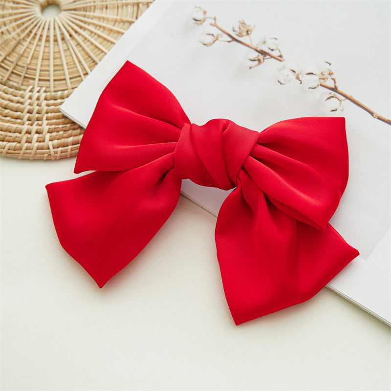 Wholesale Art Bow Hair Clip Satin Hair Accessories Hair Scrunchies ACC-HS-SanTai005