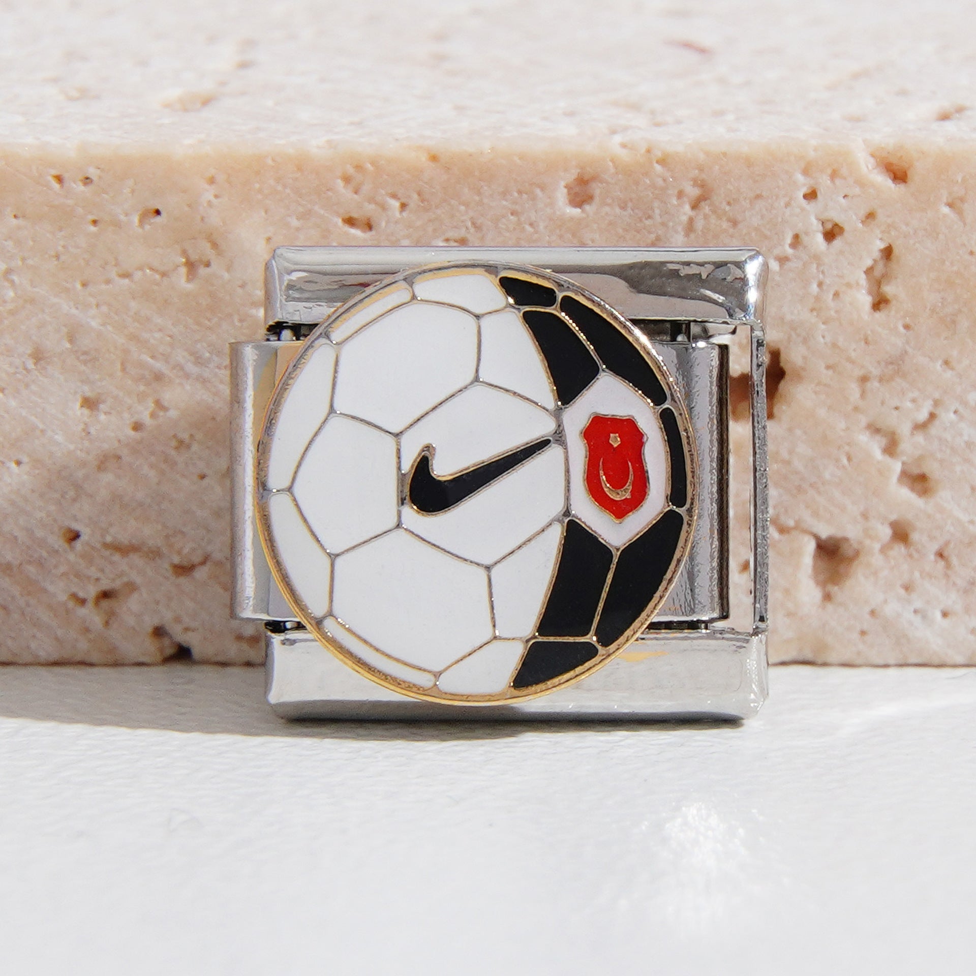 Wholesale Italian Charm Bracelet 9mm DIY Splicing Football Series Stainless Steel Composable Bracelet