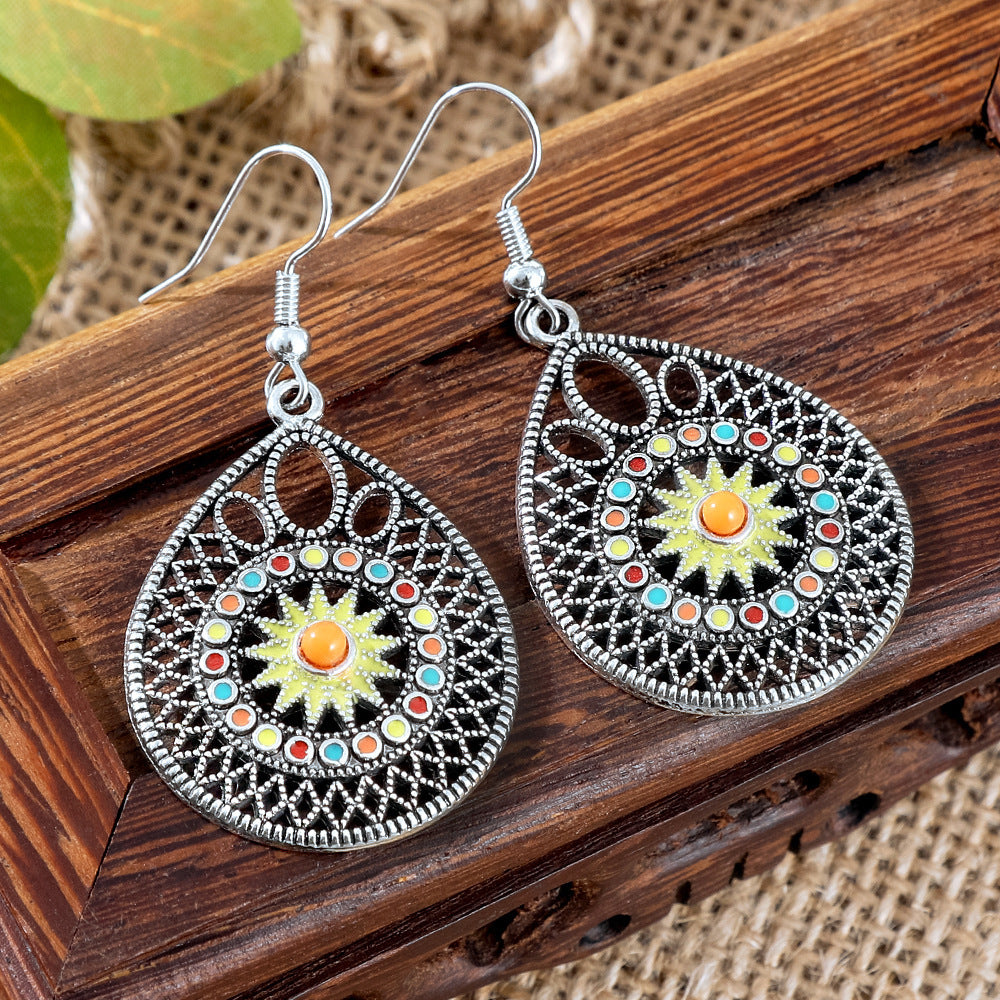 Wholesale Bohemian Tassel Earrings,  Handmade Beaded Alloy Earrings for Seaside Vacations,  Trendy Jewelry Accessory
