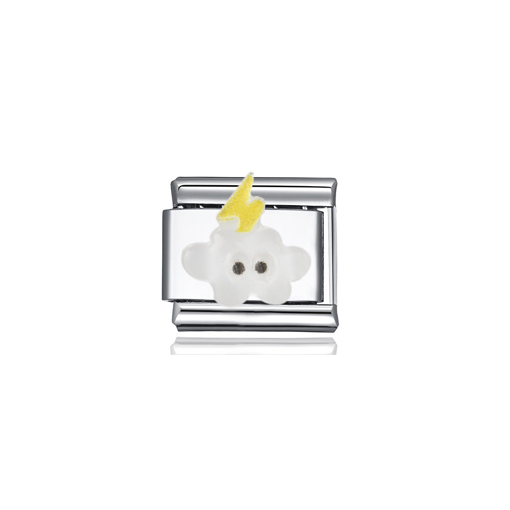 Wholesale Italian DIY cute cartoon animal module charms