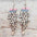 Wholesale 2 pairs/pack  wood print popular hot leopard lightning rainbow sunflower pencil earrings