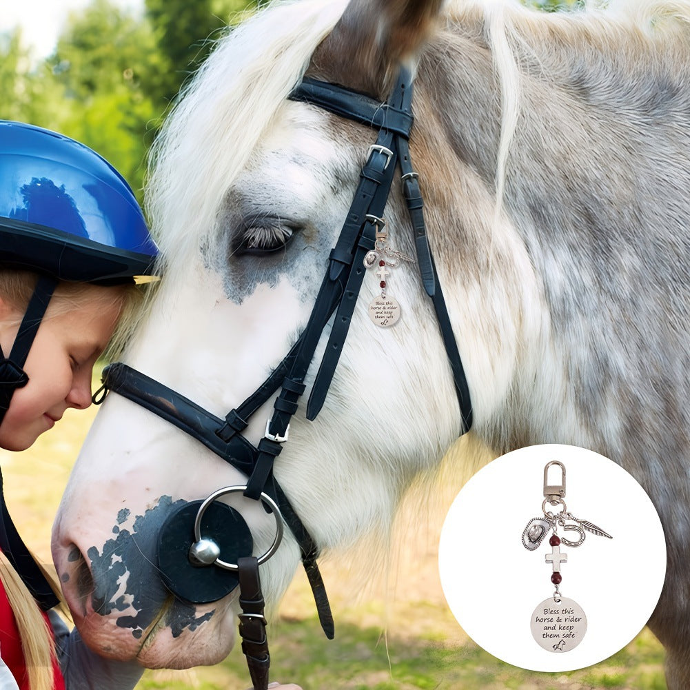 Wholesale Lucky Horseshoe Metal Keychain