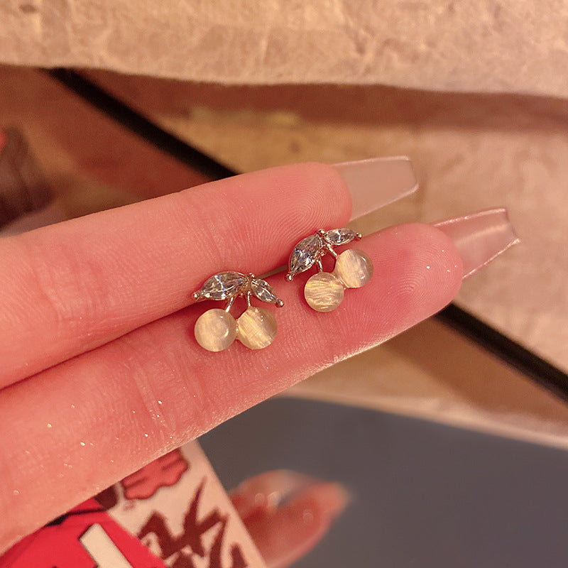 Wholesale Simple Small Cherry Earrings ACC-ES-Hank010