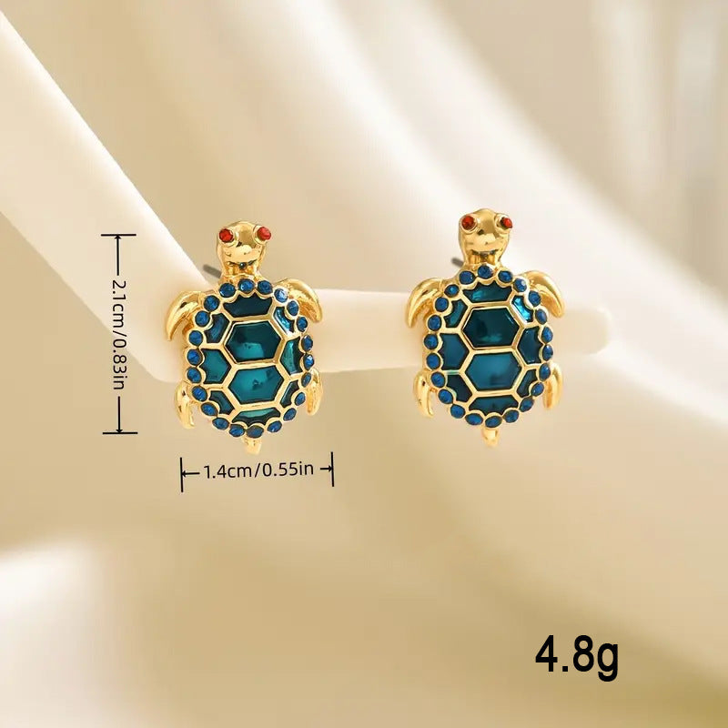 Wholesale 	
Zinc alloy turtle earrings