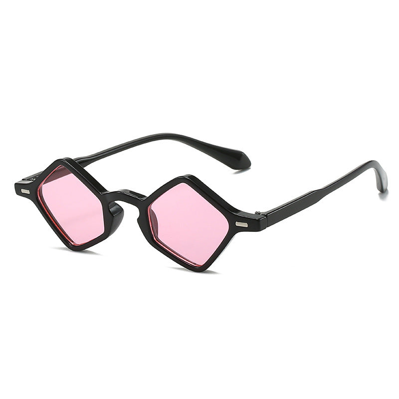 Wholesale  all-match small frame sunglasses geometric triangle glasses  sunglasses