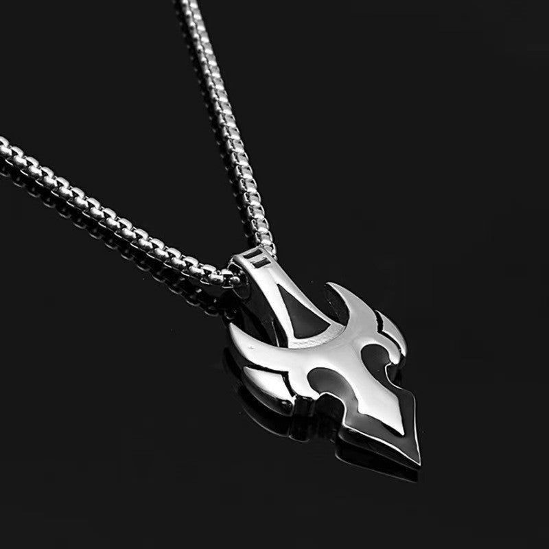 Wholesale Domineering shaped flame Dragon Sword luminous necklace