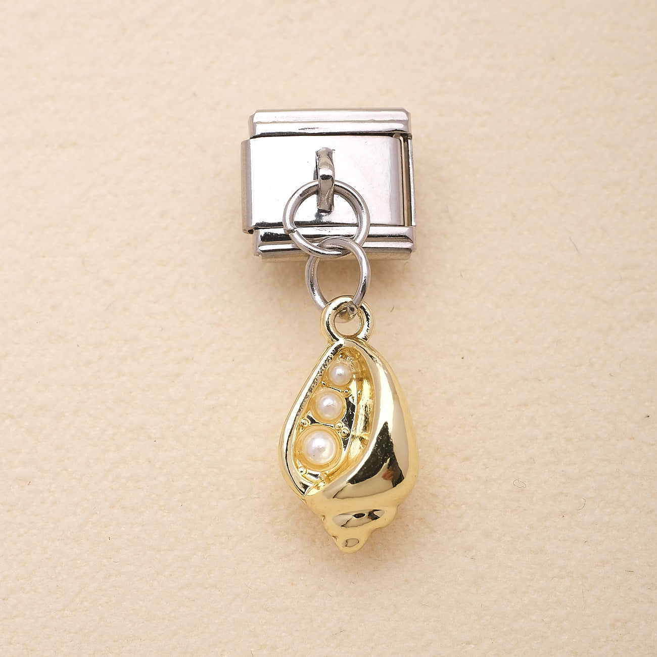 Wholesale Ocean Elements Stainless Steel Charm Pendants DIY Bracelet Accessories Pink Blue