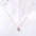 Wholesale Titanium steel pear-shaped teardrop zircon December birthstone birthstone necklace