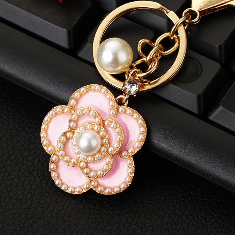 Wholesale Flower Zinc Alloy Keychain ACC-KC-RuiYuan001