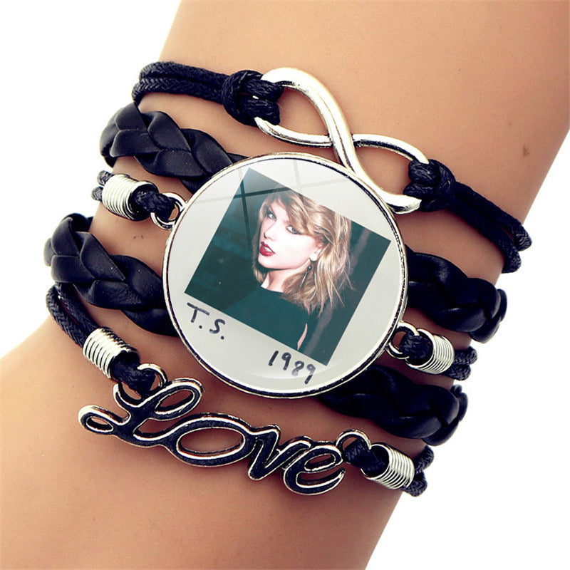Wholesale Music Celebrity Leather Jewelry Leather Bracelets ACC-BT-JiaYun004