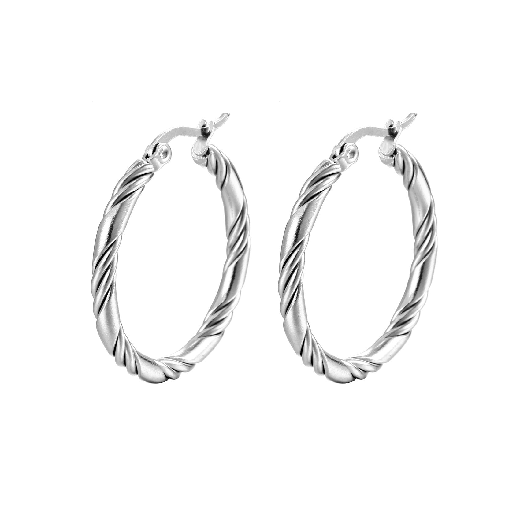 Wholesale stainless steel earrings  C- shaped earrings
